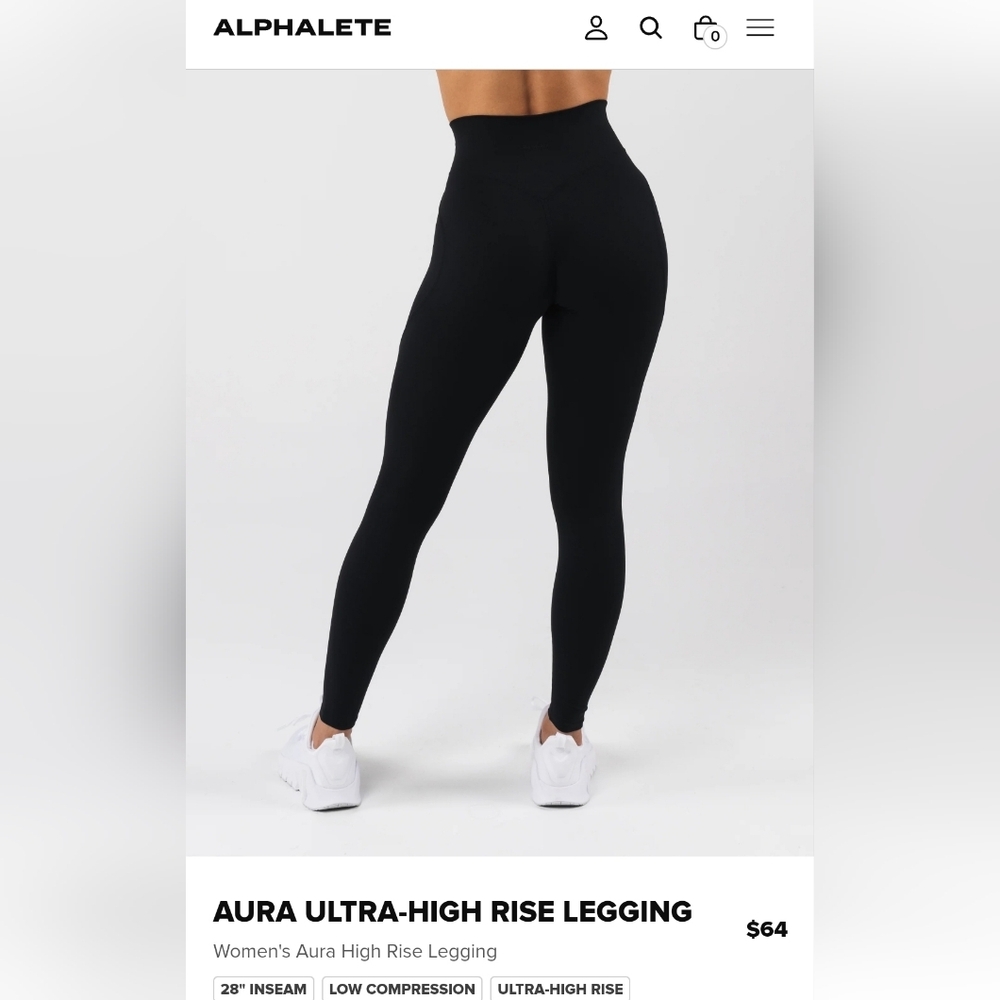 ALPHALETE Aura Legging - Black